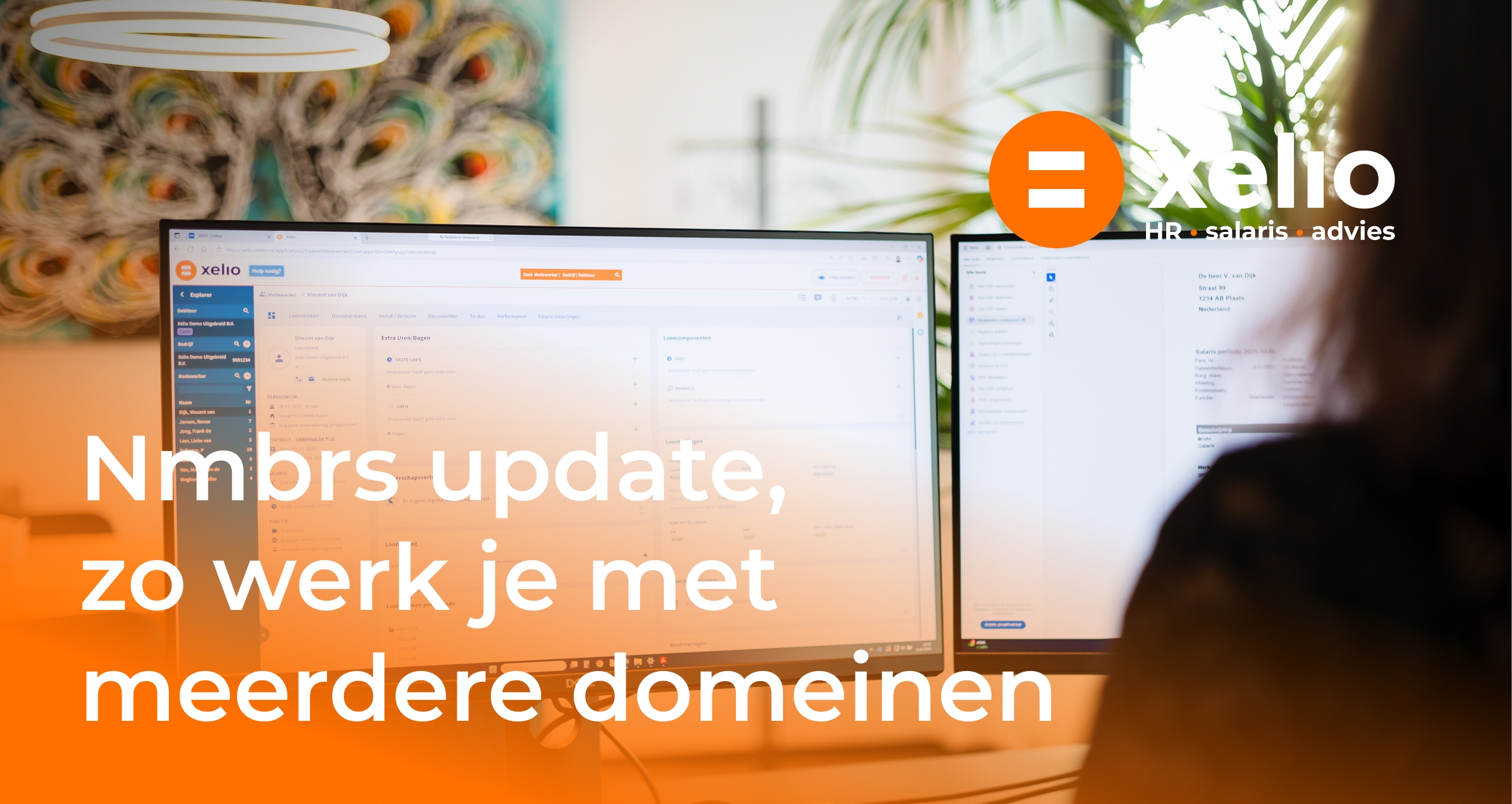 Nmbrs update, zo werk je met meerdere domeinen
