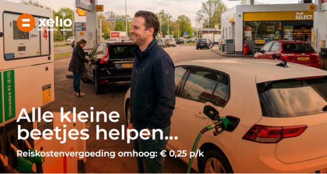 Kilometervergoeding naar 25 cent