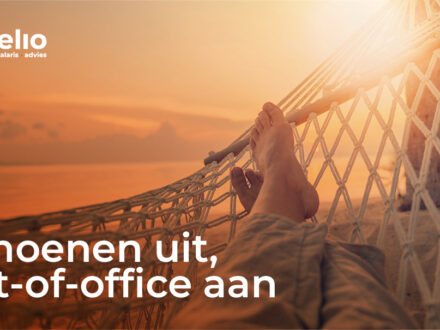 Schoenen uit, out-of-office aan